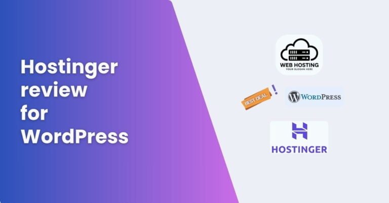 Hostinger review for WordPress